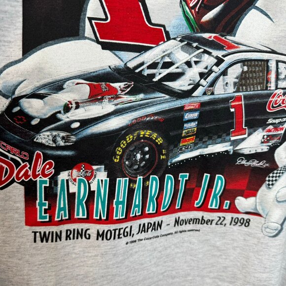 Vtg 90s Dale Earnhardt Jr Coca Cola Racing Shirt Polar Bear L New - Picture 6 of 12